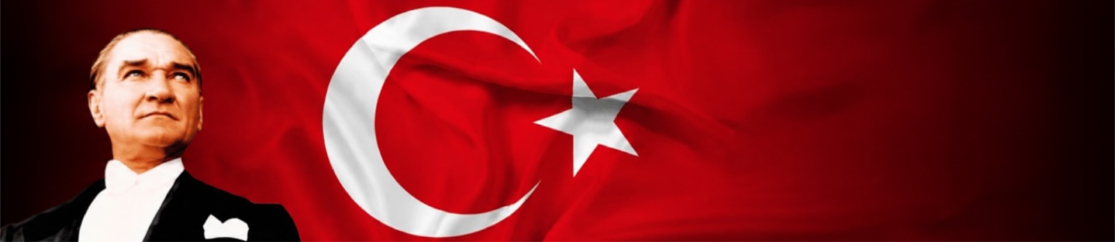 Gazi Mustafa Kemal Atatürk ve Türk bayrağı